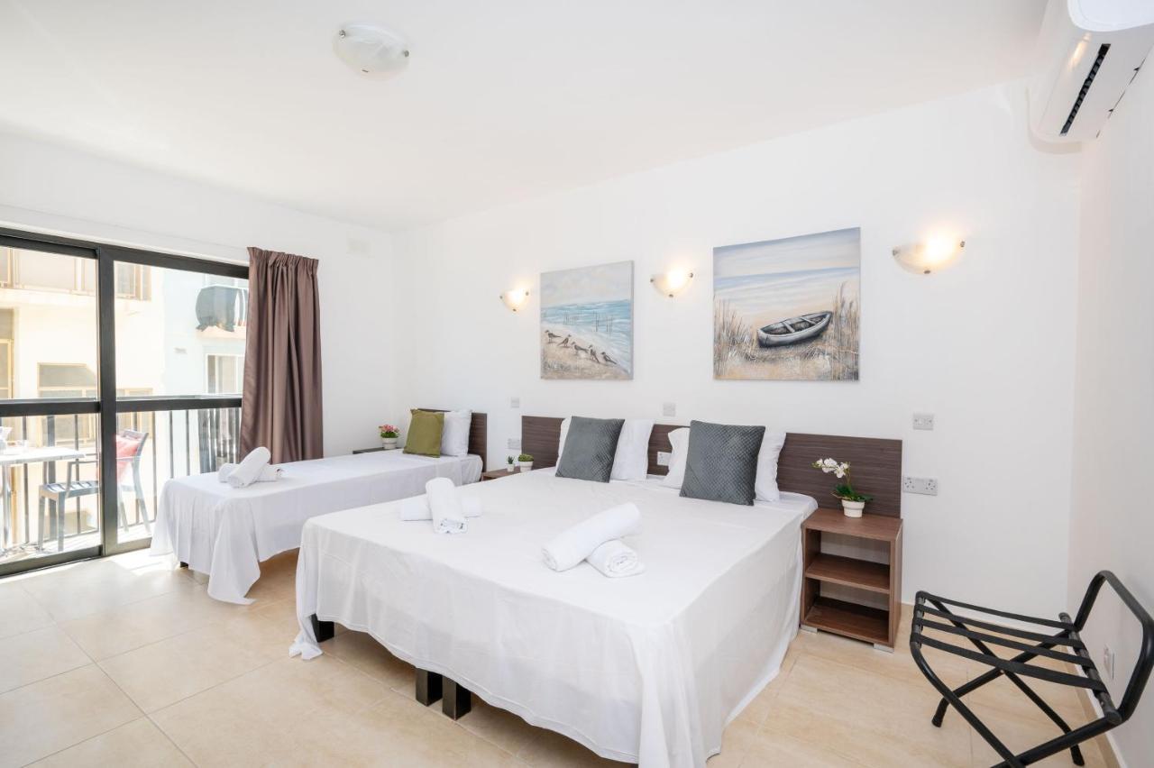 Islet Promenade Seafront 1 Bedroom Apartment With Sea View Balcony By Getawaysmalta San Pawl il-Baħar Eksteriør billede