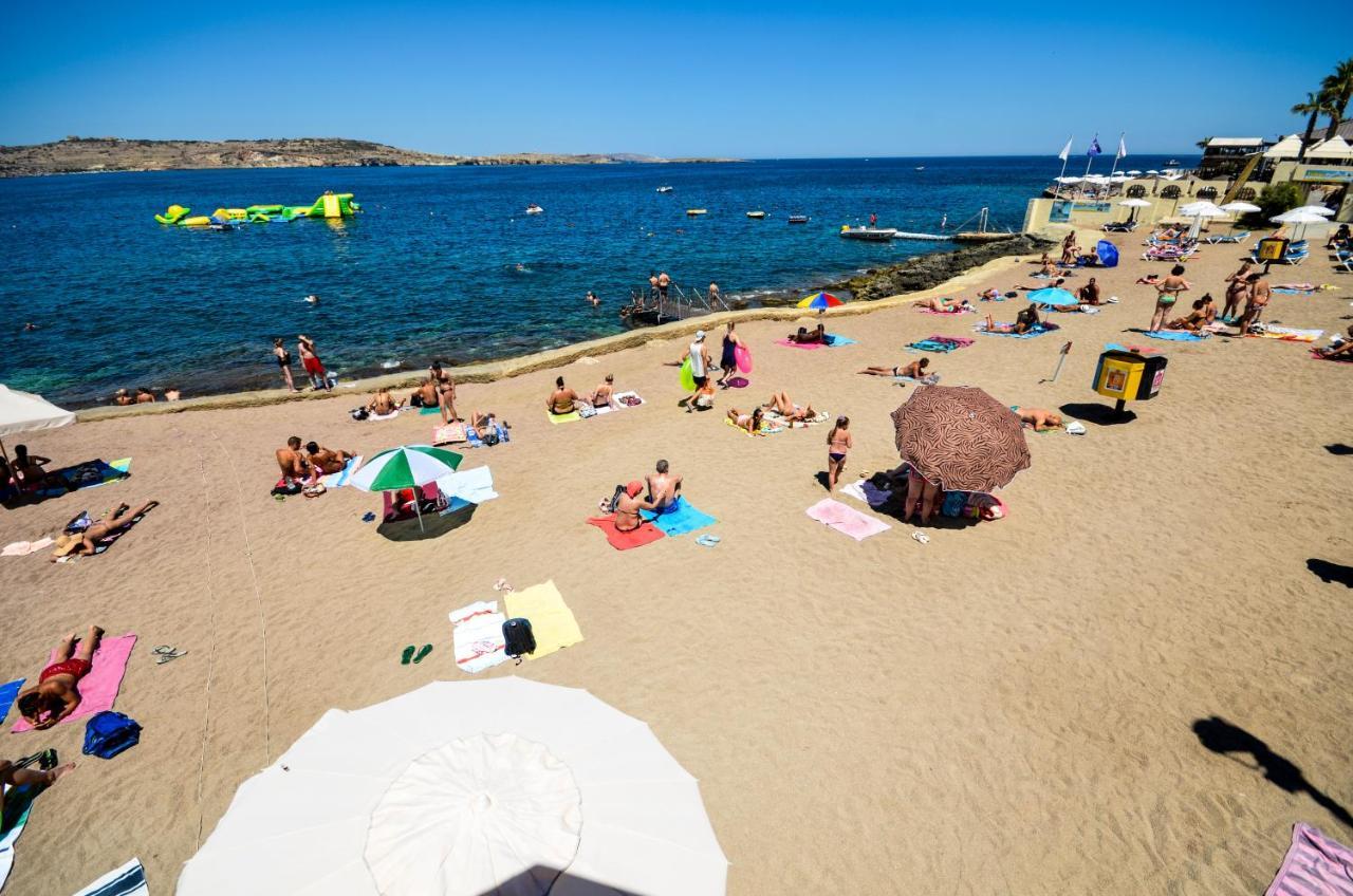 Islet Promenade Seafront 1 Bedroom Apartment With Sea View Balcony By Getawaysmalta San Pawl il-Baħar Eksteriør billede