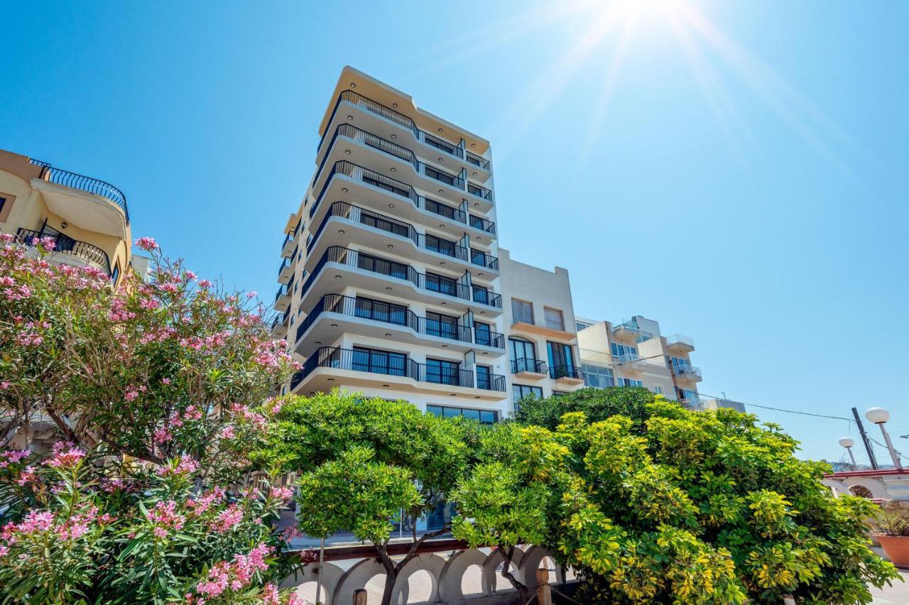 Islet Promenade Seafront 1 Bedroom Apartment With Sea View Balcony By Getawaysmalta San Pawl il-Baħar Eksteriør billede