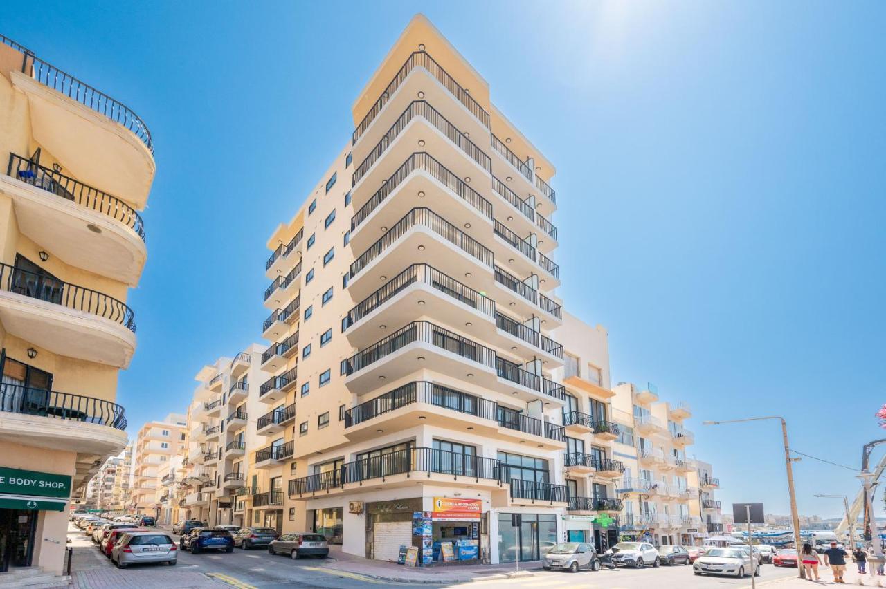 Islet Promenade Seafront 1 Bedroom Apartment With Sea View Balcony By Getawaysmalta San Pawl il-Baħar Eksteriør billede